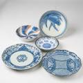 Five5 Porcelain Bowls incl Blue Transferware