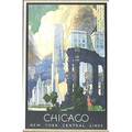 Leslie darrell ragan american 18971972 chicago new york central lines ca 1935 offset lithograph in colors framed 26 x 17 sight publisher latham litho  ptg co long island city pro