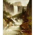 Thomas hill american 18291908 vernal falls yosemite 1899 oil on canvas framed signed and dated 24 x 20 provenance private collection new jersey