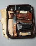 Six Knives Sheath  Folding Plus 1 Case Includes