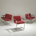 Ludwig mies van der rohe knoll set of six polished steel brno armchairs unmarked 32 12 x 22 12 x 23