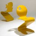 Verner panton studio hag two pantonic laminated side chairs unmarked tallest 36 12 x 18 x 21