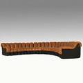 Ueli berger eleanora peduzziriva and heinz ulrich desedestendig massive twentytwo channel leather nonstop sofa unmarked arm section 30 x 8 12 x 41