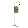 Arredoluce attr adjustable brass easel unmarked as shown 80 x 28 12
