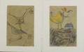 Two works on paper signed gol provenance private collection san francisco 7 34 x 5 14 sheet each