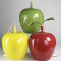 Lighting whimsical fruitshaped resin hanging fixtures in the shape of apples each 16 x 13