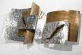 Curtis jere metal wall hanging with copper and steel signed c jere 1992 21 12 x 42 12