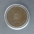 1877 indian head onecent piece