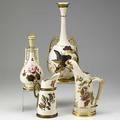 Royal worcester two vases and two pitchers 19th c tallest 15