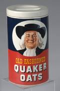 A Vintage Quaker Oats Lidded Jar