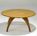 Heywood wakefield lazy susan coffee table 16 x 32 dia