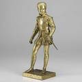 Francoisjoseph bosio french 17681845 bronze statue of a swordsman in period dress possibly henry iv 18th19th c signed bosio 16