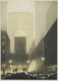 Richard haas american b 1936 pan am etching and aquatint framed signed and numbered 35 x 26