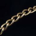 Gold mens link bracelet 14k yg 582 gs 8 12