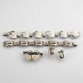 Walter meyer workshop five pieces designed by alphonse lapaglia for georg jensen usa inc or international silver co heart ivy bracelet meyer cartouche fleur danoise bracelet unmarked blossom ea