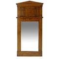 Biedermeier mirror satinwood frame mid 19th c 19 12 x 18 12 x 34 34