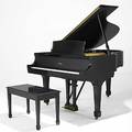 Steinway piano and bench manufactured 1969 serial 413767 model l 38 x 58 x 70 12