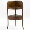 English corner washstand mahogany 19th c 24 x 17 12 x 44