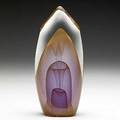 Dominick labino glass sculpture emergence series 1982 inscribed labino 121982 9 x 4 x 2 14