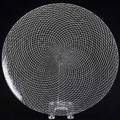 Carlos scarpa venini reticello platter etched venini italia 13 12 dia