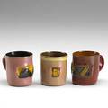 Ken price three glazed tequila cups happys curios series 1970 unmarked 1 34 x 2 14