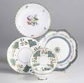China grouping fiftythree pieces include grosvenor carnalea for tiffany  co nympenberg floral decorated plates and haviland cake plates with cake dish all 20th c largest 8 12