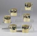 Wedgwood six demitasse cups in the bramble pattern each marked wedgwood etruria england 2 38 x 3
