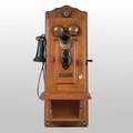 A North Electric Co Telephone in Oak Case