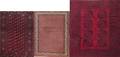 Three area rugs in various colors and designs 20th c