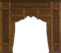 Ornate carved panel java indonesia teakwood archway with ornate design well handled with some age and use provenance angelina ingrassia pennsylvania 64 12 x 78