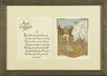 Gustave baumann woodblock print april with poem from all the year round by james whitcomb riley matted and framed site 8 x 6 12