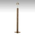 Karl springer floor lamp usa 1970s suede and brass unmarked 60 x 9 sq