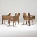 Karl springer karl springer inc set of four jmf armchairs usa 1970s lizard skin over wood unmarked 32 x 22 x 22