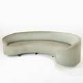 Vladimir kagan kagandreyfuss inc curve sofa no 6999 usa 1950s ribbed silk upholstery walnut 30 12 x 109 x 55