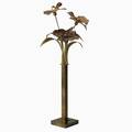 Willy daro floor lamp france 1970s patinated brass shell inscribed willy daro 54 x 22 x 22