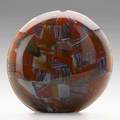 Michele burato hand blown glass vessel lente n2 italy 2001 signed titled and dated 12 34 x 13 x 4