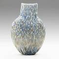 Massimo micheluzzi hand blown battuto and murrine glass vessel italy 2002 signed and dated 16 12 x 11 x 4 12