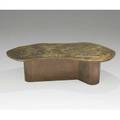 Philip and kelvin laverne coffee table usa 1960s etched and polychromed bronze signed philip and kelvin laverne 18 14 x 62 12 x 26 14