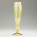Tiffany studios tall pastel favrile glass vase etched lct and f304 14 x 5
