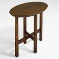 Stickley brothers rare stand with reversible oval tray top unsigned 29 x 28 x 17