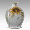 Jw van rossum rozenburg eggshell porcelain bud vase with spider in web 1903 signed rozenburg den haag 166 with artists monogram and year mark 4 x 3