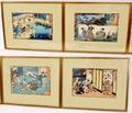 Group of Four Japanese Figural Woodblock Prints