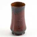 George ohr bud vase spongedon indigo and raspberry glaze stamped ge ohr biloxi miss 4 12 x 2 12