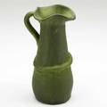Merrimac pitcher in matte green glaze no visible mark 8 12 x 4 34