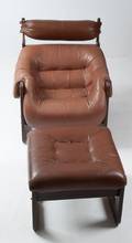 Percival Lafer Lounge Chair and Ottoman
