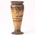 Weller claywood assyrian vase unmarked 13 12 x 6 dia