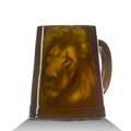 Et hurley rookwood standard glaze portrait mug with lion 1899 narrow 12 glaze scale to bottom edge flame mark587ceth 4 34 x 5 12
