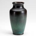 Clewell copperclad vase with verdigris patina marked clewell 469 8 12 x 4 12 dia