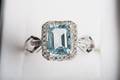 CushionCut Topaz  Sterling Ring