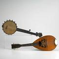 Musical instruments two pieces ss stewart banjo 18911896 and american conservatory neopolitan style mandoline c 1920 both marked longest 23 12